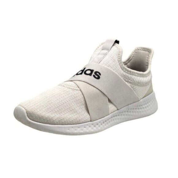 Adidas Promotion Adapt Cloudfoam Comfort White Logo Sneakers Size 7.5 - Picture 1 of 7
